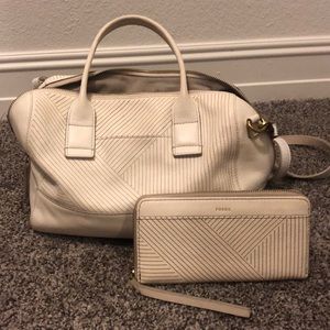 Fossil Handbag with Matching Wallet